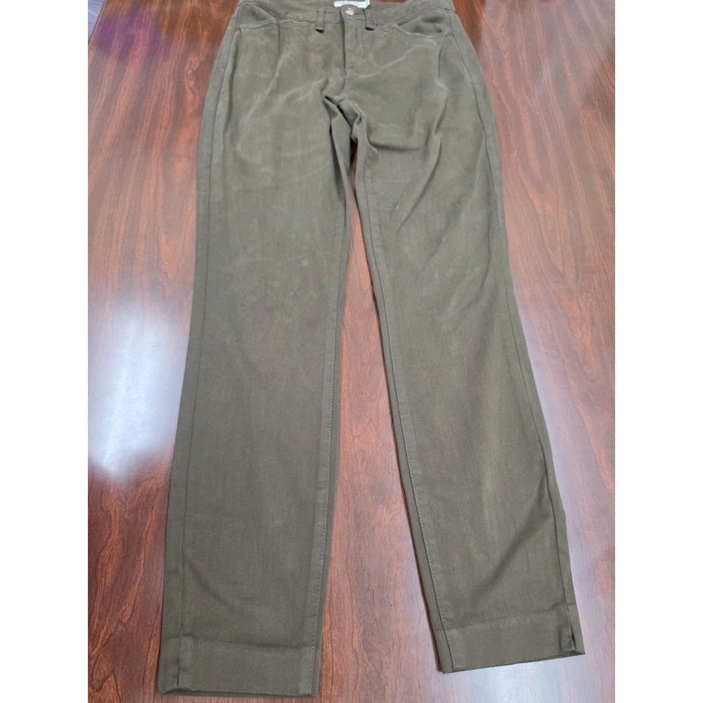 Peter Millar Womens Brown Suede Feel Straight Leg Pangts Size 4 Stretch Casual